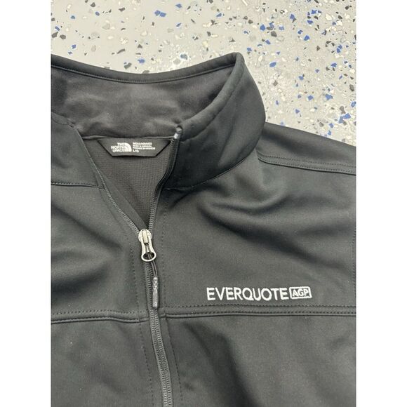 The North Face Ridgeline Vest Mens Large Black Full Zip Softshell Logo Pockets - Picture 3 of 3